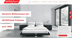 Desktop Screenshot of inter-bett.de