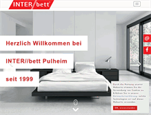 Tablet Screenshot of inter-bett.de